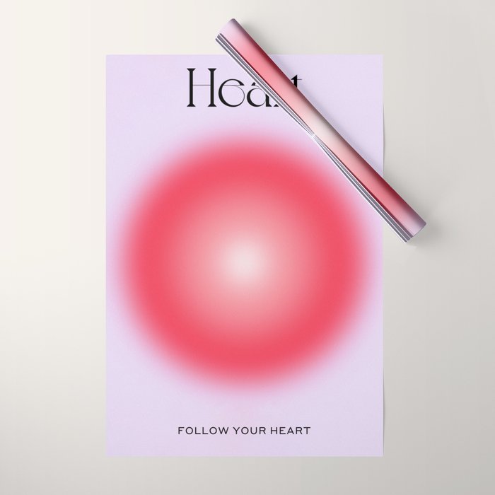 Heart: Aura Gradient 04 Wrapping Paper Gallery Image 1
