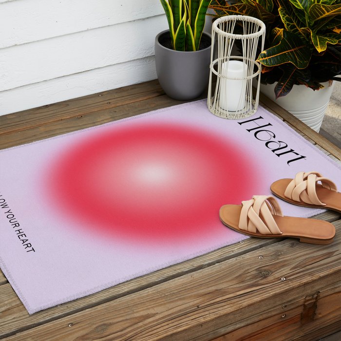 Heart: Aura Gradient 04 Outdoor Rug Gallery Image 2