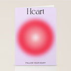 Heart: Aura Gradient 04 Stationery Card Gallery Image 2
