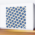 Indigo Flower Pattern #indigo #blue #navy #pattern #floral Wall Mural Gallery Image 2