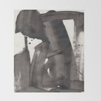 Mono Brush Throw Blanket Gallery Image 2