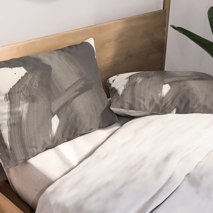 Mono Brush Pillow Sham Gallery Image 2