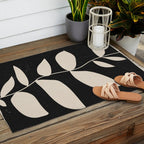 minimal plant /1 Outdoor Rug Gallery Image 2