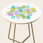 Mid Century Abstract Pickleball Shapes Side Table Gallery Image 2