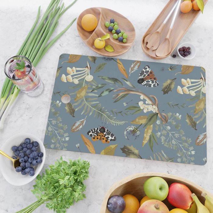 Moths Mystical Woodland B Cutting Board Gallery Image 2