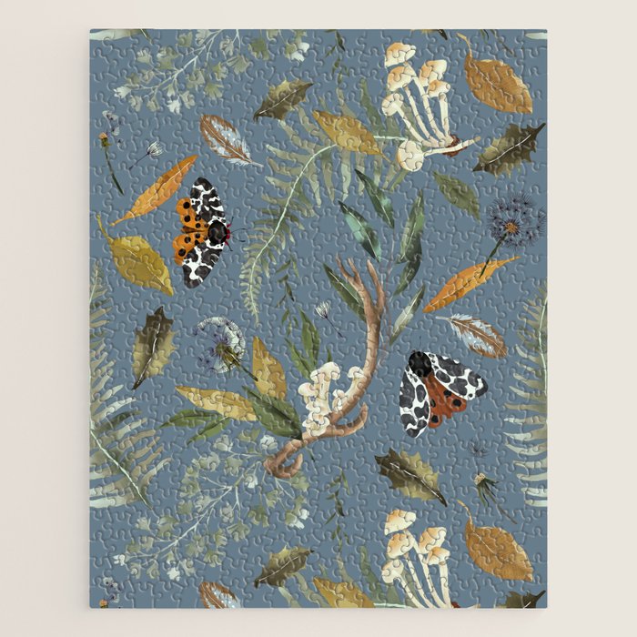 Moths Mystical Woodland B Jigsaw Puzzle Gallery Image 1
