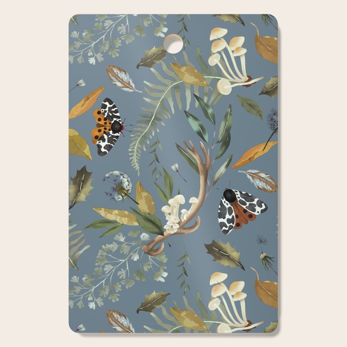 Moths Mystical Woodland B Cutting Board Gallery Image 1