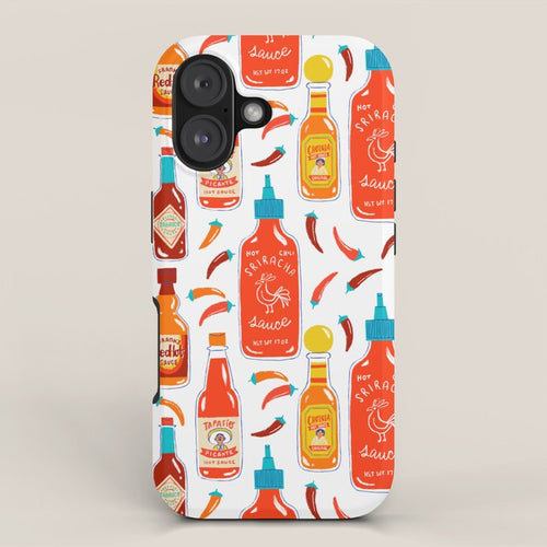 Hot Sauce And Chili Peppers Iphone Case Gallery Image 1