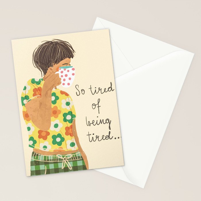 Tired Stationery Card Gallery Image 2