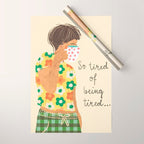 Tired Wrapping Paper Gallery Image 1
