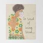 Tired Throw Blanket Gallery Image 2