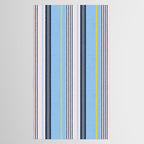 Cheerful Blue, Summer Stripes  Tablecloth Gallery Image 2