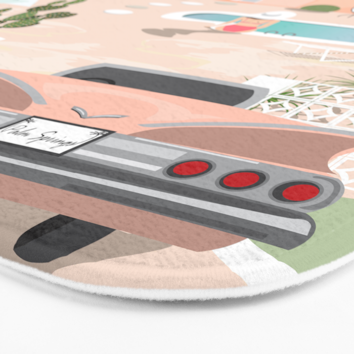 Retro Palm Springs III Bath Mat Gallery Image 3