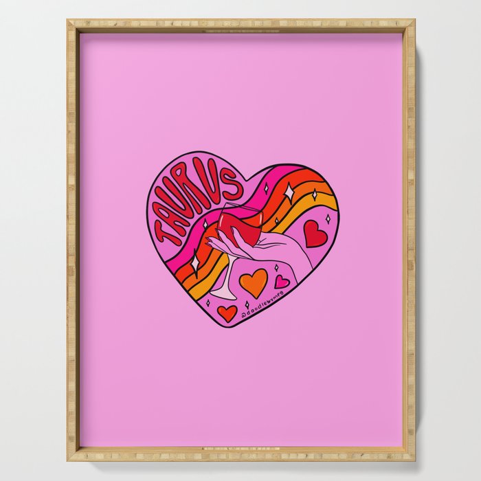 Taurus Valentine Serving Tray Gallery Image 1