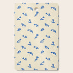 Abstract blue flower art pattern Cutting Board Gallery Image 1