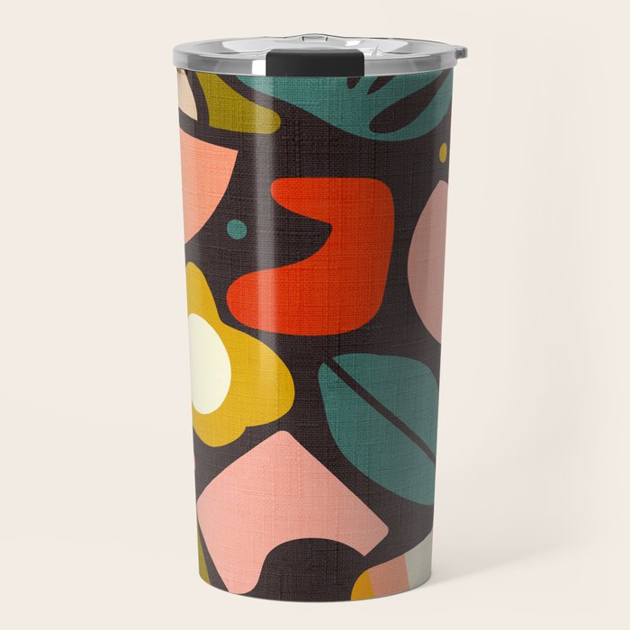 organic shapes geometric abstract shapes 3 Travel Mug Gallery Image 1