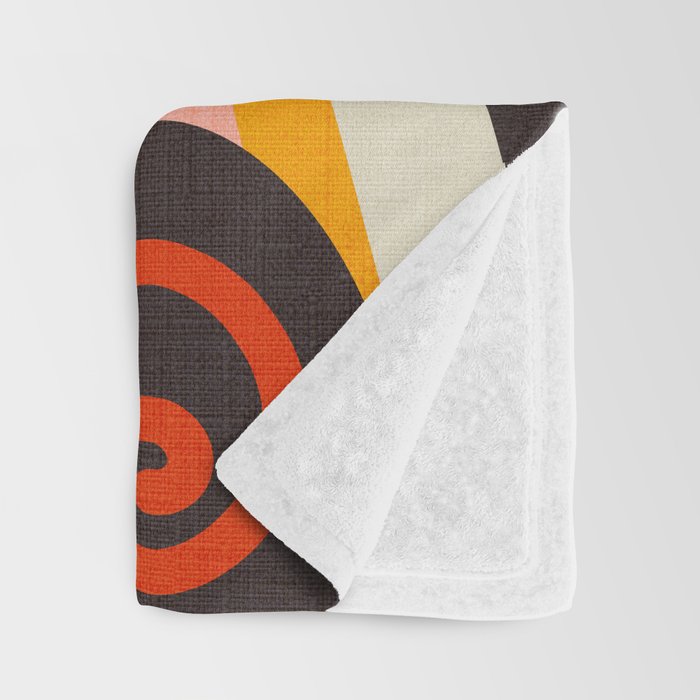 organic shapes geometric abstract shapes 3 Throw Blanket Gallery Image 3