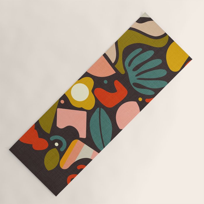 organic shapes geometric abstract shapes 3 Yoga Mat Gallery Image 1