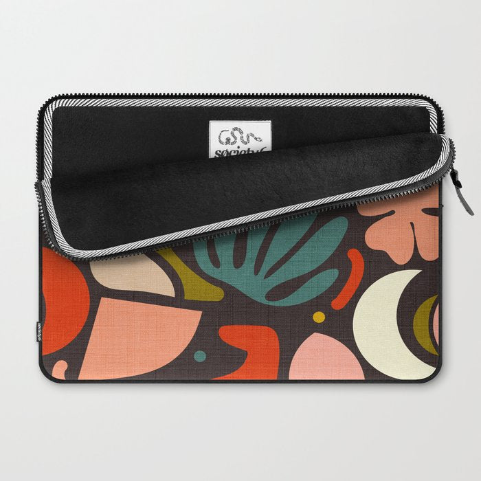 organic shapes geometric abstract shapes 3 Laptop Sleeve Gallery Image 2