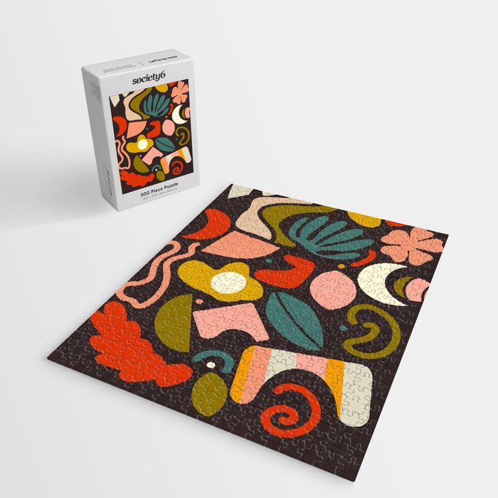organic shapes geometric abstract shapes 3 Jigsaw Puzzle Gallery Image 2