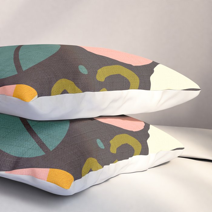 organic shapes geometric abstract shapes 3 Pillow Sham Gallery Image 3