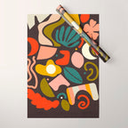 organic shapes geometric abstract shapes 3 Wrapping Paper Gallery Image 1