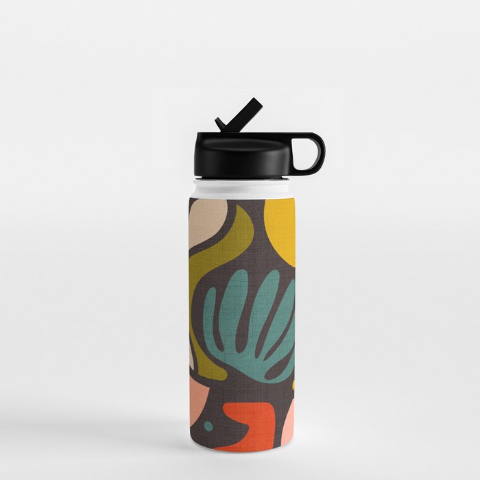 organic shapes geometric abstract shapes 3 Water Bottle Gallery Image 1