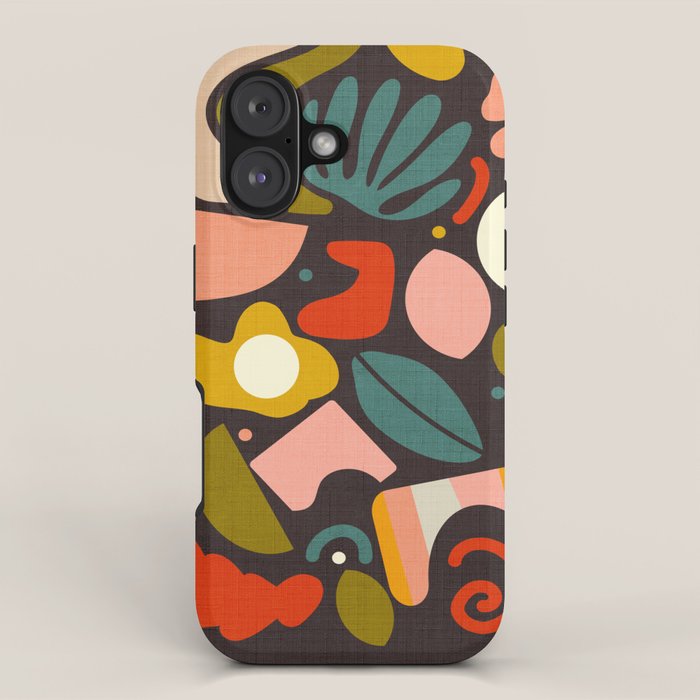 organic shapes geometric abstract shapes 3 iPhone Case Gallery Image 1