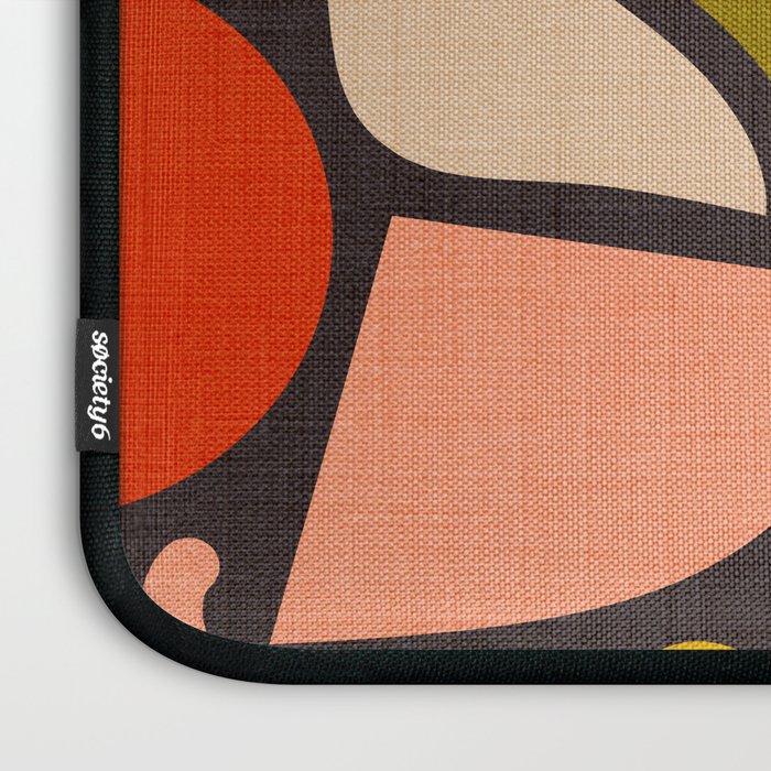 organic shapes geometric abstract shapes 3 Laptop Sleeve Gallery Image 3