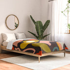 organic shapes geometric abstract shapes 3 Comforter Gallery Image 2
