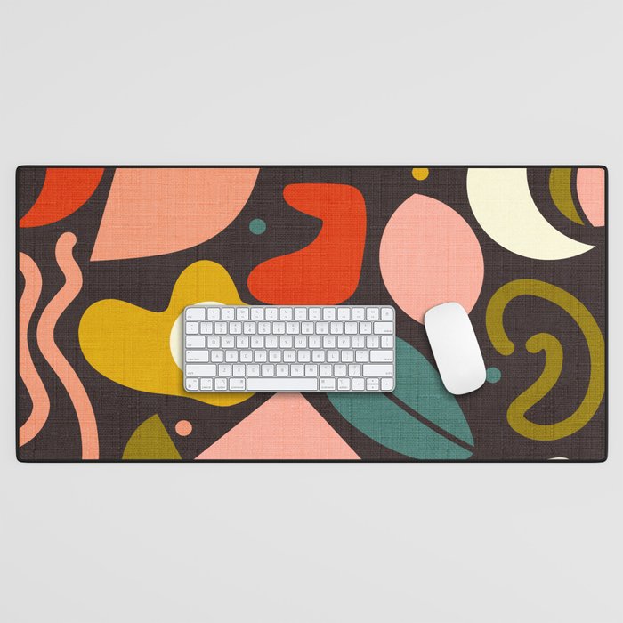organic shapes geometric abstract shapes 3 Desk Mat Gallery Image 1