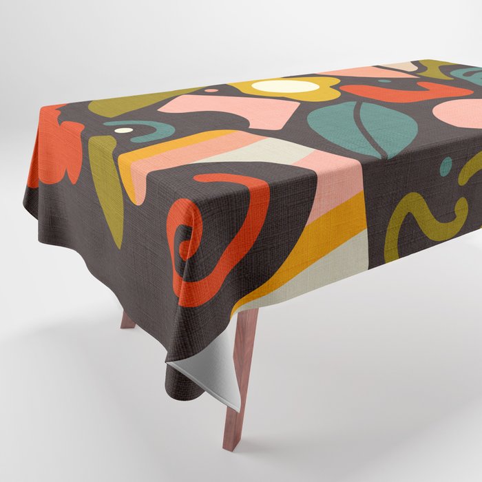organic shapes geometric abstract shapes 3 Tablecloth Gallery Image 1