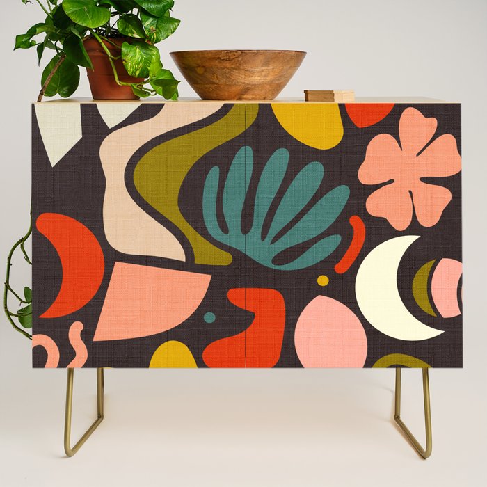 organic shapes geometric abstract shapes 3 Credenza Gallery Image 1