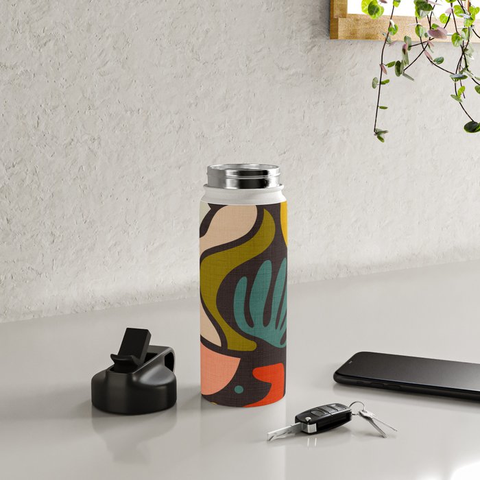 organic shapes geometric abstract shapes 3 Water Bottle Gallery Image 4