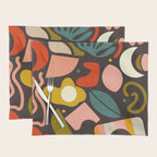 organic shapes geometric abstract shapes 3 Placemat Gallery Image 1