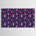 Festive Celebration Pattern  Holiday Champagne Bottles  and Cheers Tablecloth Gallery Image 2