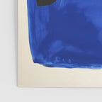 Abstract Blue Brushstrokes Minimalist Painting Poster Gallery Image 3