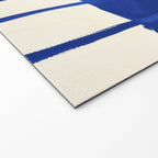 Abstract Blue Brushstrokes Minimalist Painting Welcome Mat Gallery Image 2