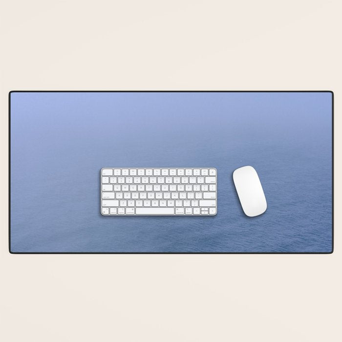 blue water - modern seascape ocean photograph Desk Mat Gallery Image 1