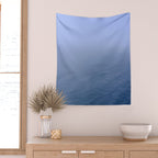 blue water - modern seascape ocean photograph Wall Tapestry Gallery Image 2