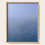 blue water - modern seascape ocean photograph Serving Tray Gallery Image 1