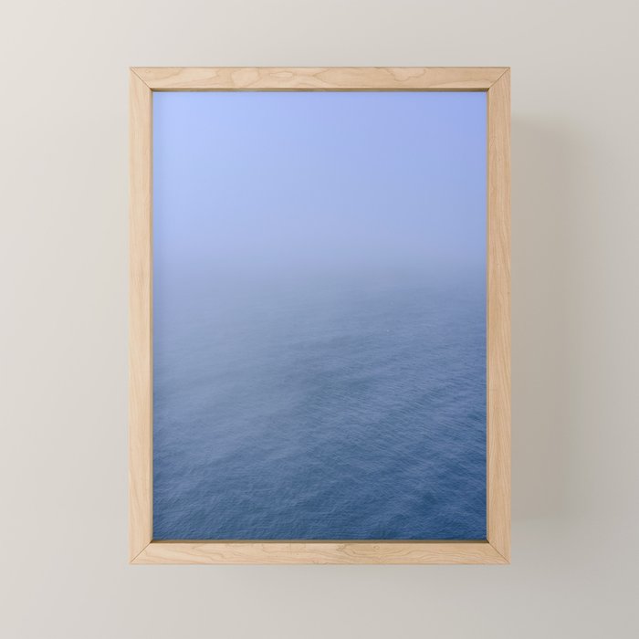 blue water - modern seascape ocean photograph Mini Art Print Gallery Image 1