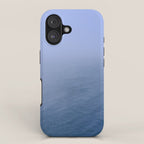 blue water - modern seascape ocean photograph iPhone Case Gallery Image 1
