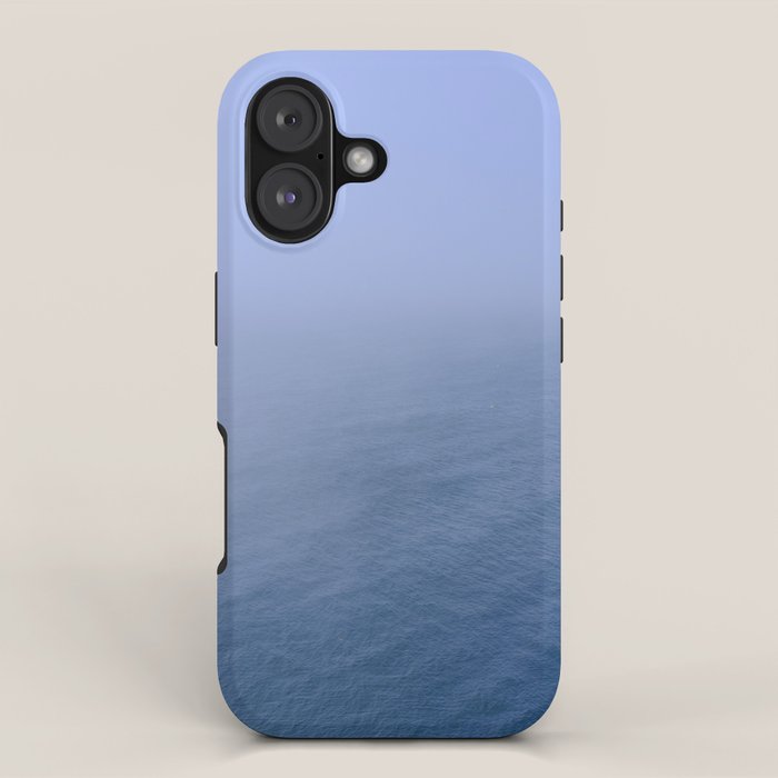 blue water - modern seascape ocean photograph iPhone Case Gallery Image 1