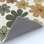 Retro Daisy Pattern Multicolor IX Rug Gallery Image 4