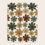 Retro Daisy Pattern Multicolor IX Poster Gallery Image 4