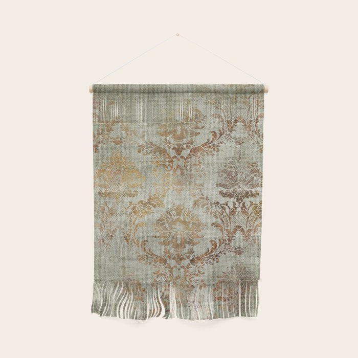 Aged Damask Texture 3 Wall Hanging Gallery Image 1