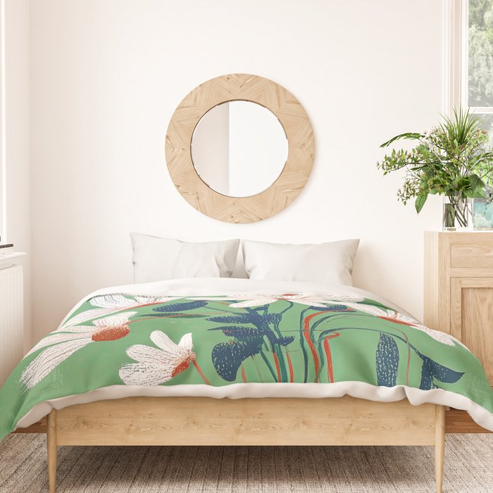 White Flowers Duvet Cover Gallery Image 3