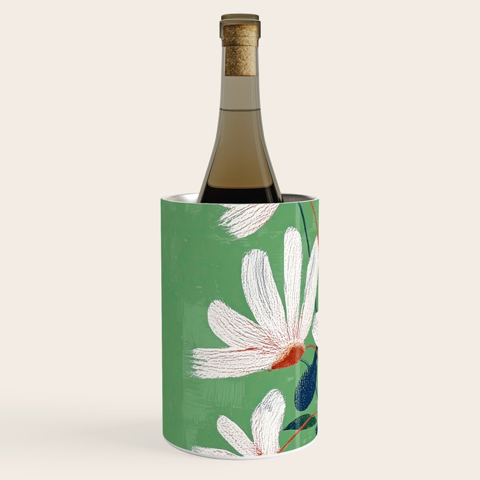 White Flowers Wine Chiller Gallery Image 2
