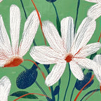 White Flowers Coffee Mug Gallery Image 2